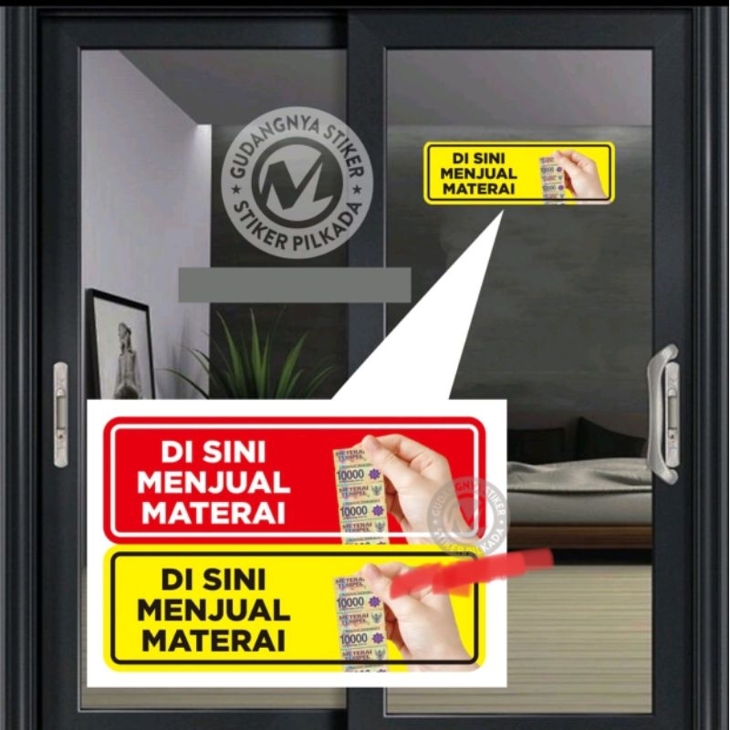 

STIKER VINYL PENGUMUMAN MENJUAL MATERAI