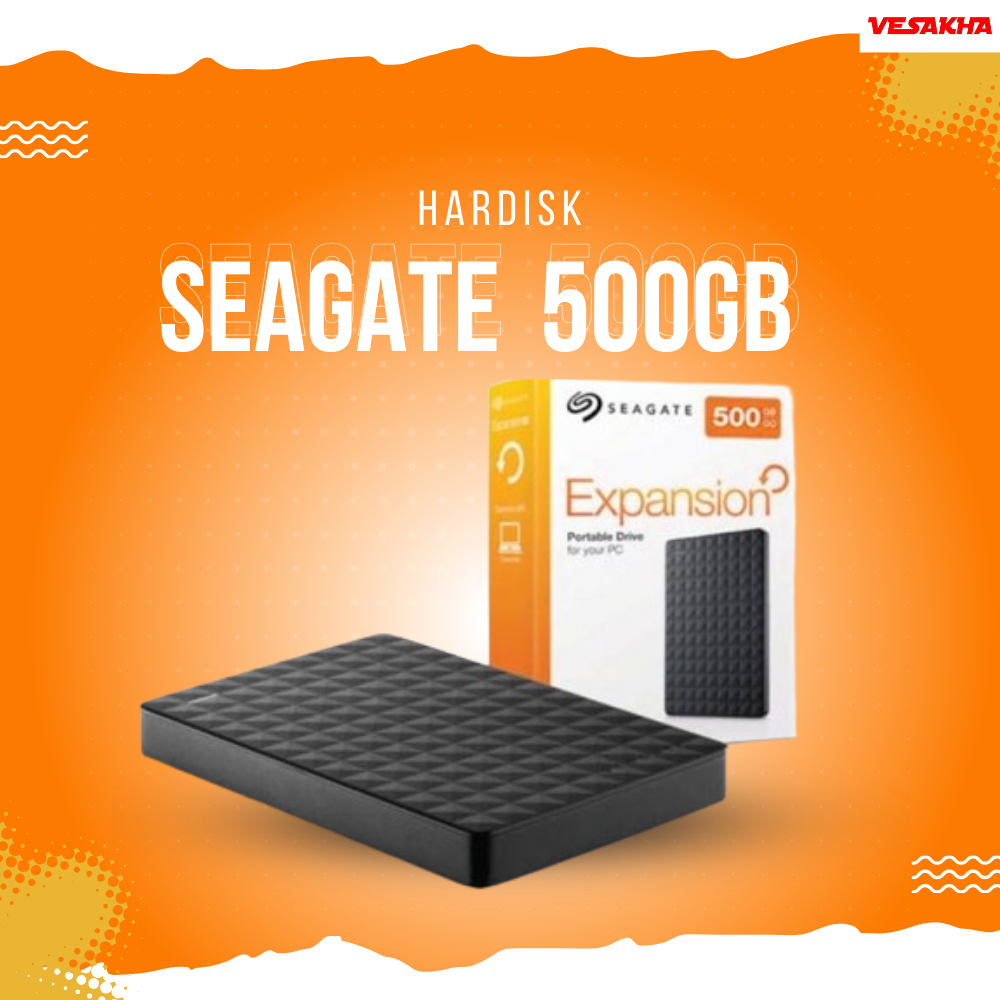 HARDISK EXTERNAL SEAGATE EXPANSION 500GB ORIGINAL MFI HDD MURAH
