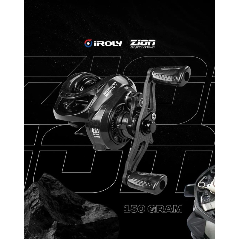REEL IROLY ZION BC BAITCASTING CARBON