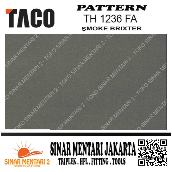 TACO HPL PATTERN TH 1236 FA SMOKE BRIXTER