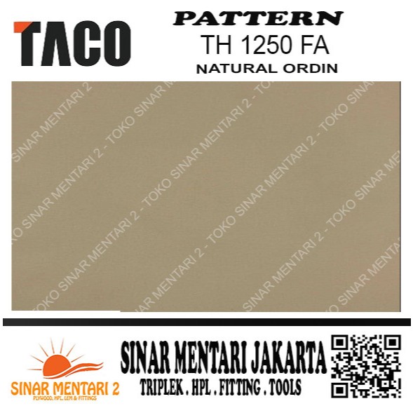 TACO HPL PATTERN TH 1250 FA NATURAL ORDIN