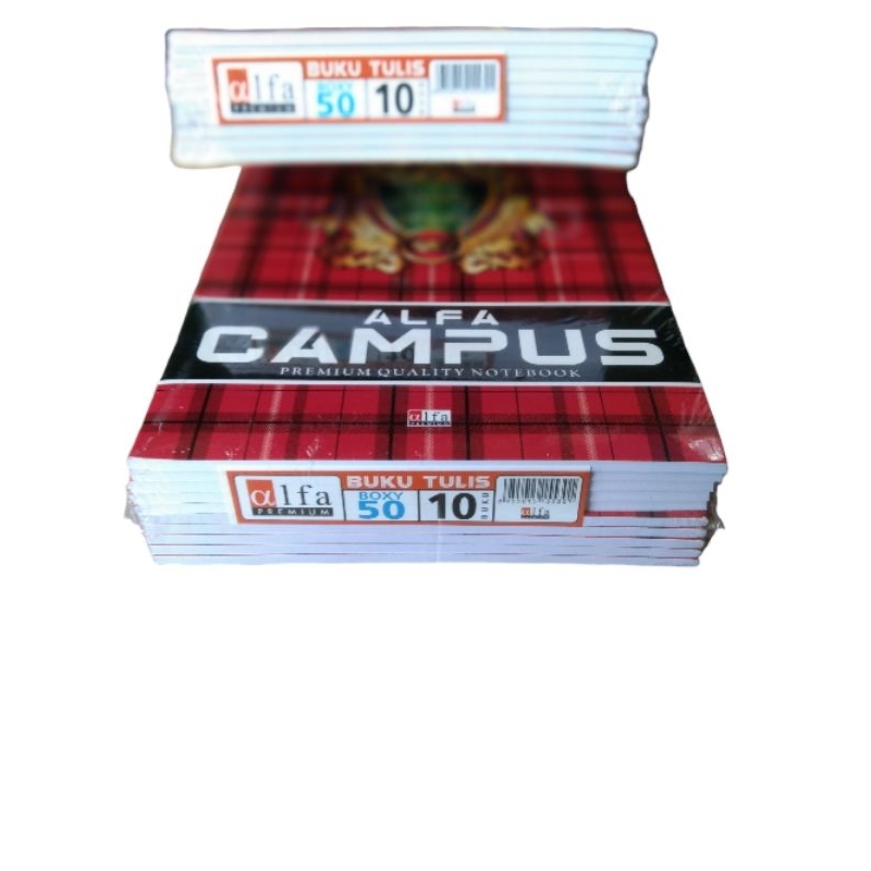 

BUKU TULIS ALFA CAMPUS 50 lembar isi 10 buku per pack