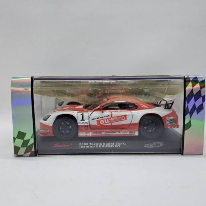 Diecast Mobil Saico 2002 Toyota Supra JGTC Team au CERUMO GT Skala 1:32 Original