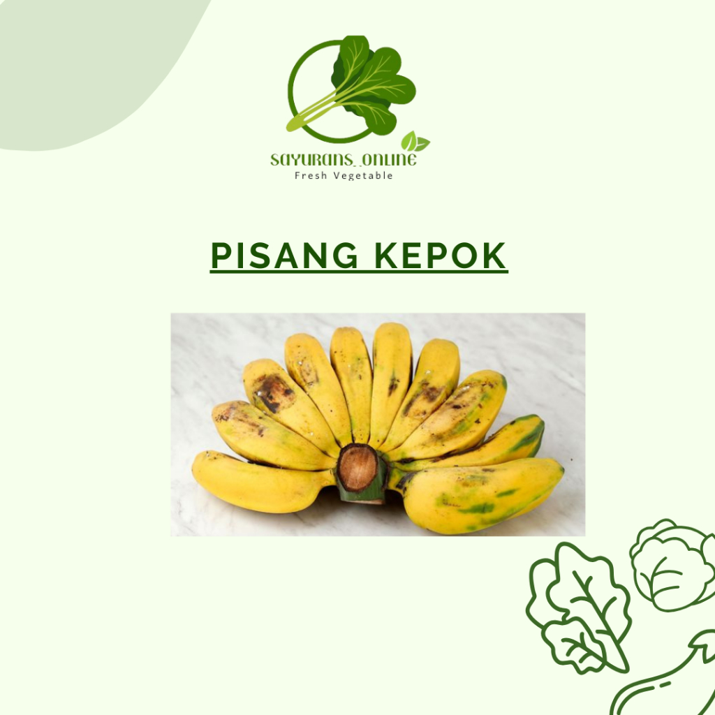 

pisang kepok 1 sisir
