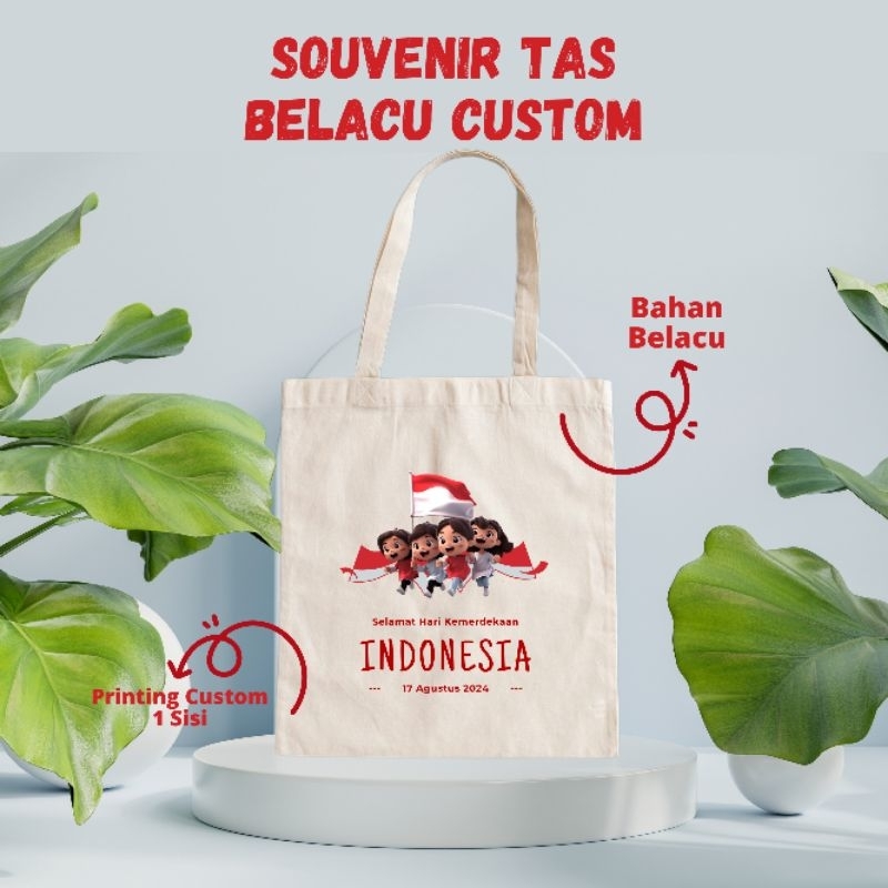 Souvenir Hampers Totebag Tas Blacu Printing Custom