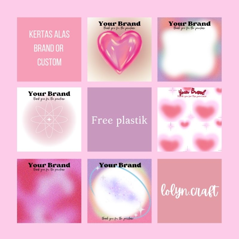 

ALAS BRAND FREE PLASTIK TERMURAH UKURAN 10×10 CM KERTAS ART PAPER GLOSY