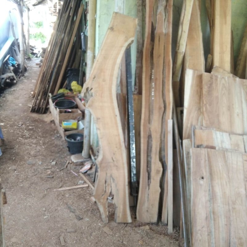 papan jati unik, bolong korosif bahan meja resin home decor