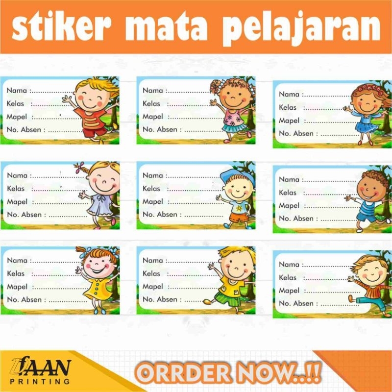 

dfaan ~ ISI 15 | GAMBAR KARTUN LUCU V1 | STIKER LABEL PELAJARAN | STIKER MAPEL |