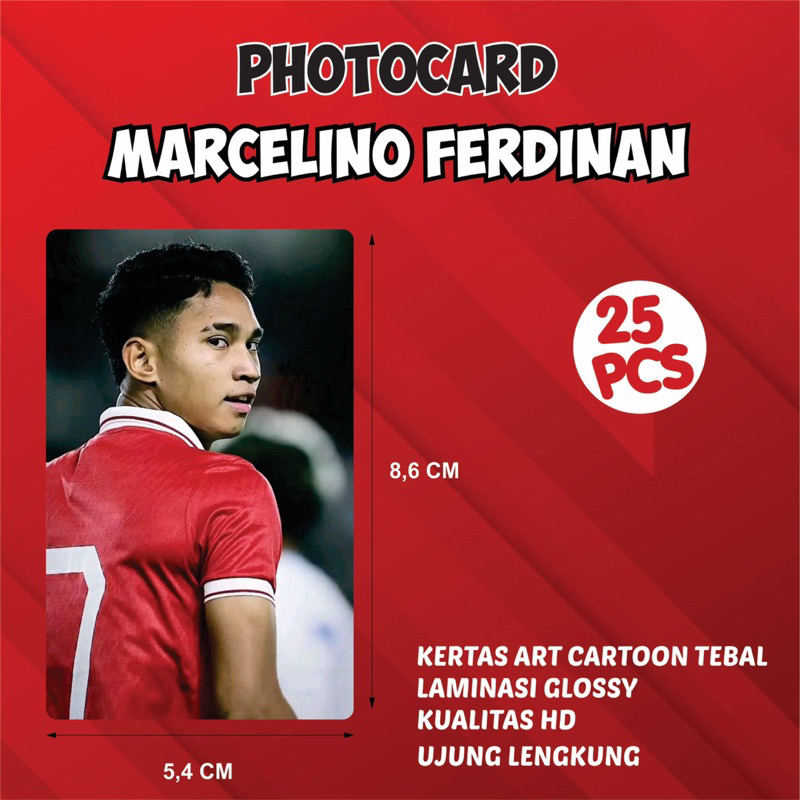 Photocard Marcelino Ferdinan Timnas Isi 25 | Photocard Murah