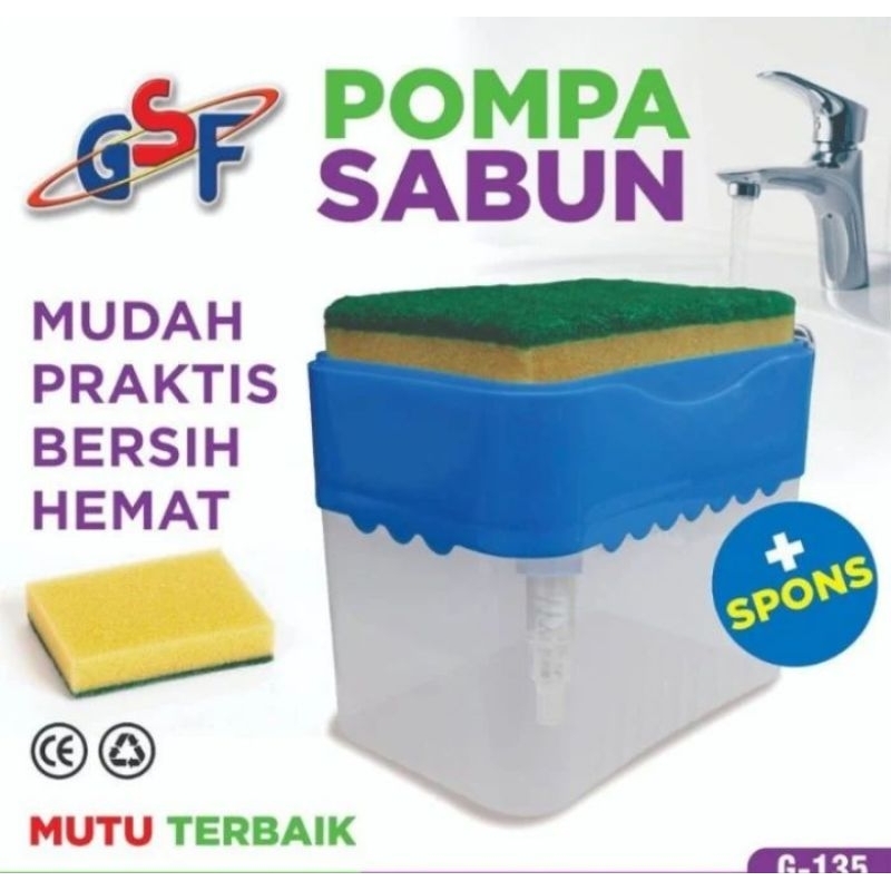 {free spon} Dispenser Sabun Dispenser Sabun Cuci Piring Spon Cuci Piring Tempat Sabun Cuci Piring Te