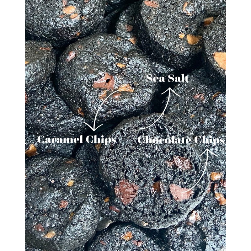 

Black Cocoa Sable Cookies