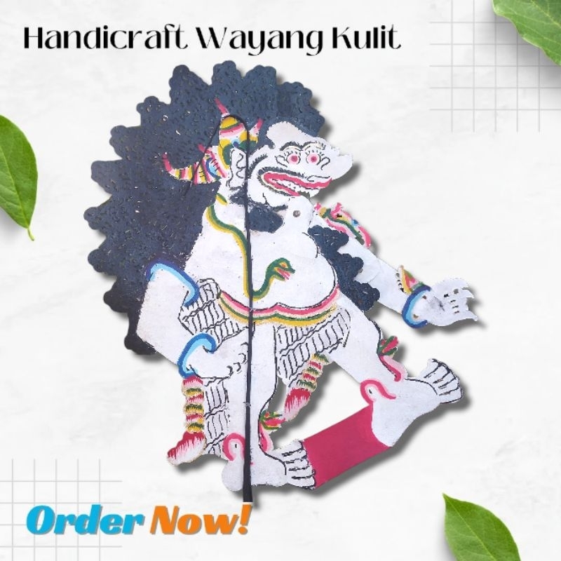 Wayang Kulit Asli Buto Amral -+ 50 cm