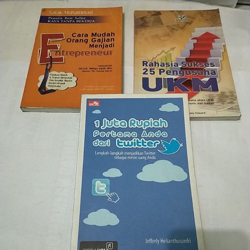 ORI RAHASIA SUKSES 25 PENGUSAHA UKM / 1JUTA PERTAMA ANDA / CARA MUDAH ORANG GAJIAN MENJADI ENTREPREN