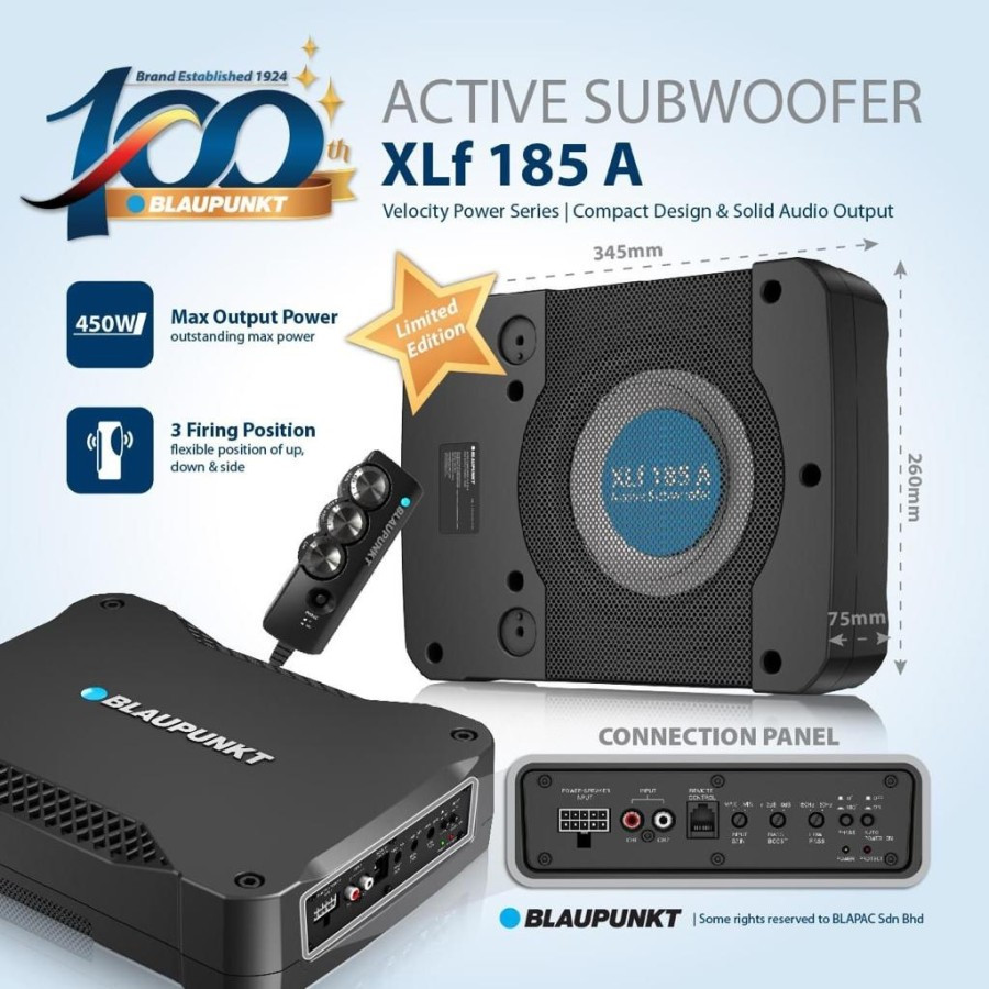 Subwoofer Kolong Active Blaupunkt XLf 185 A