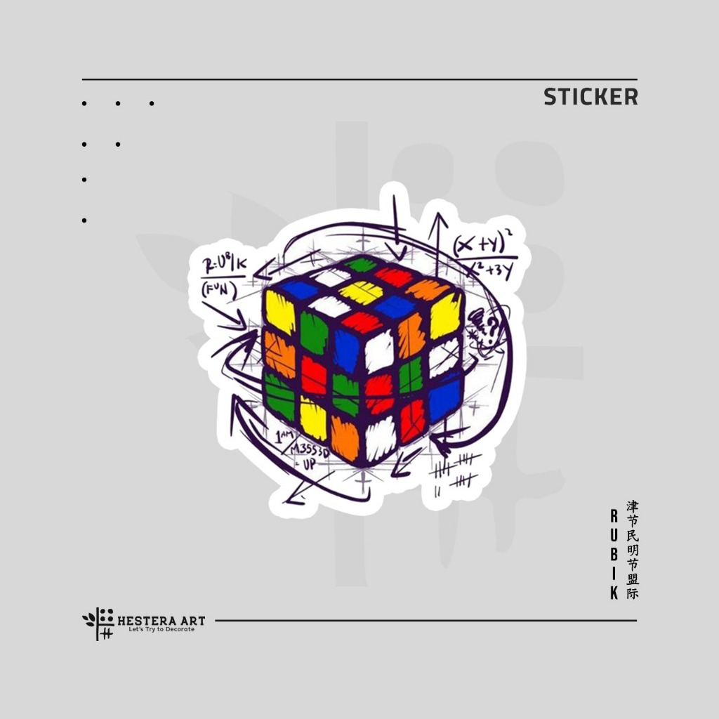 

Stiker Rubik Sticker Vinyl Doff Laminasi | Stiker Kalkulasi, Percobaan, Permaianan Rubik