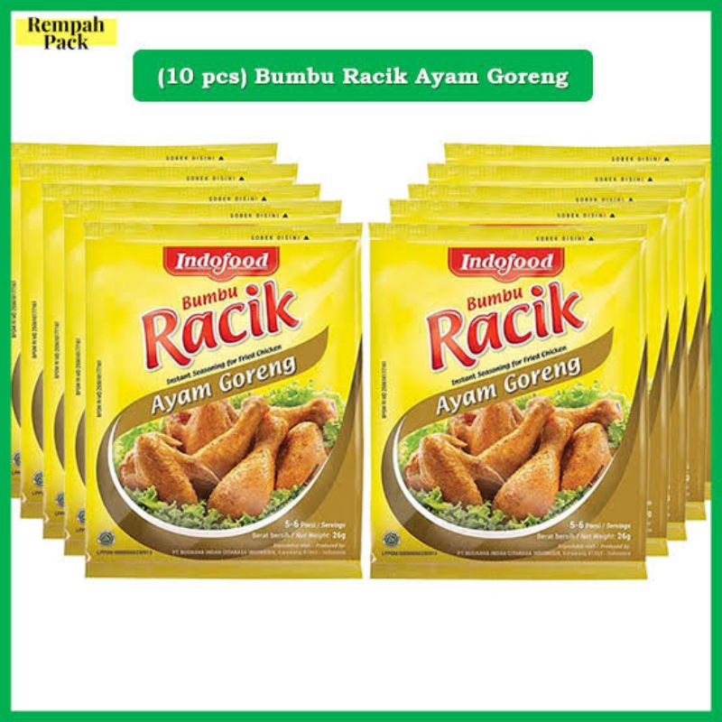 

Bumbu Racik Indofood Ayam Goreng 1 renceng