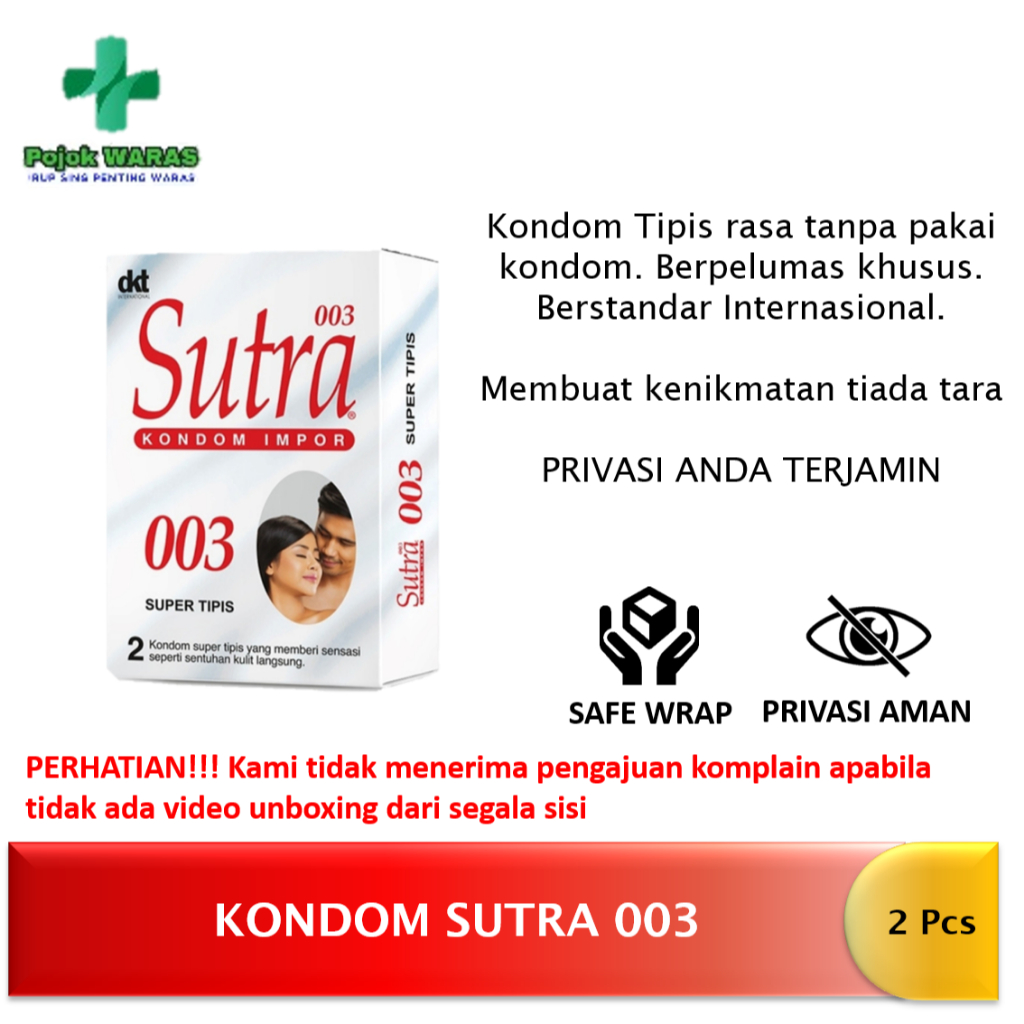 Kondom Tipis Sutra 003 Isi 2 Sachet