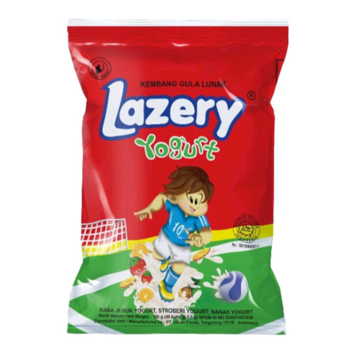 

permen lazery yogurt isi 40pcs 100gr kembang gula lunak