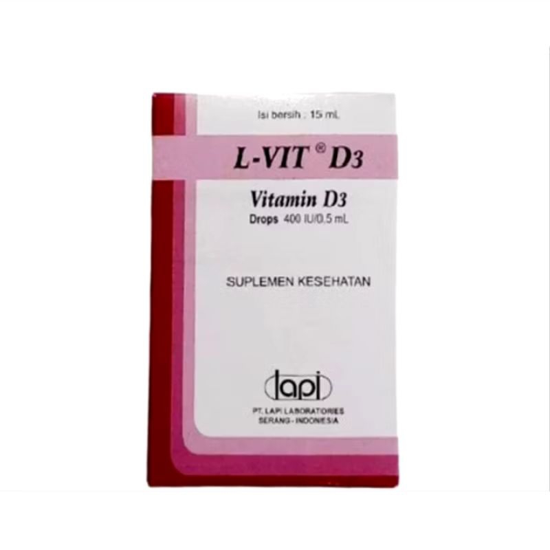 L-VIT D3 DROPS 15 ML - Suplemen Vitamin D3 Untuk Bayi