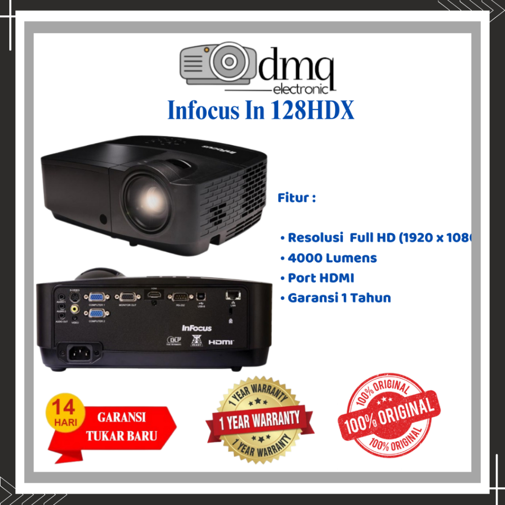 Infocus in 128hdx / proyektor infocus in 128hdx 4000 Lumen Full HD