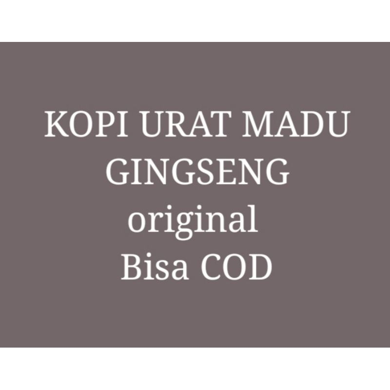 

Kopi urat gingseng TOP ORIGINAL