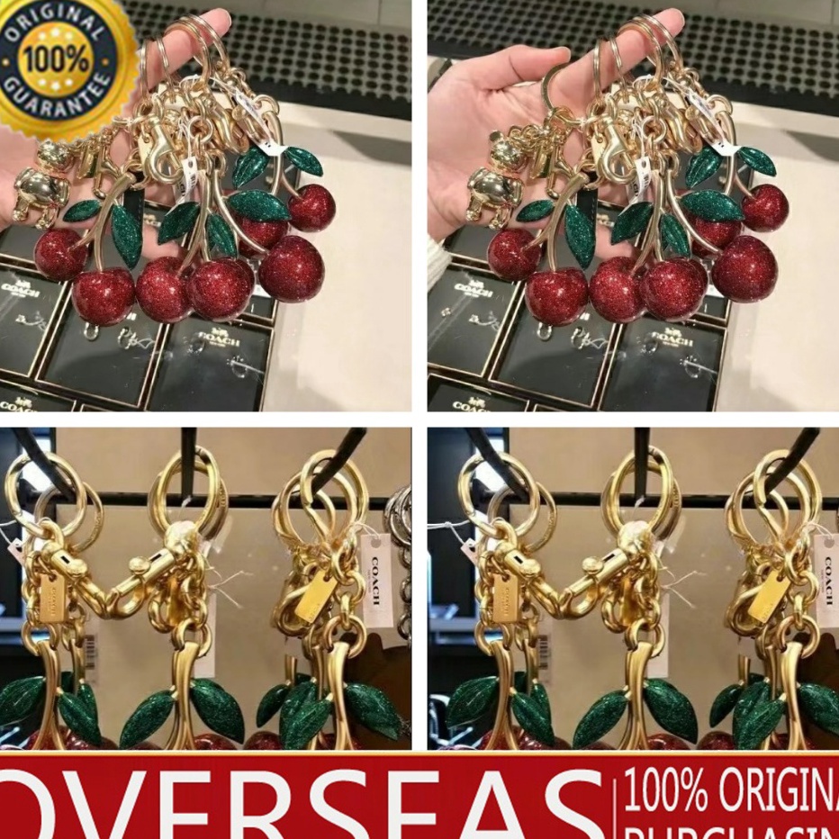 Istimewa Coach Cherry Bag Charm Keychain 7784