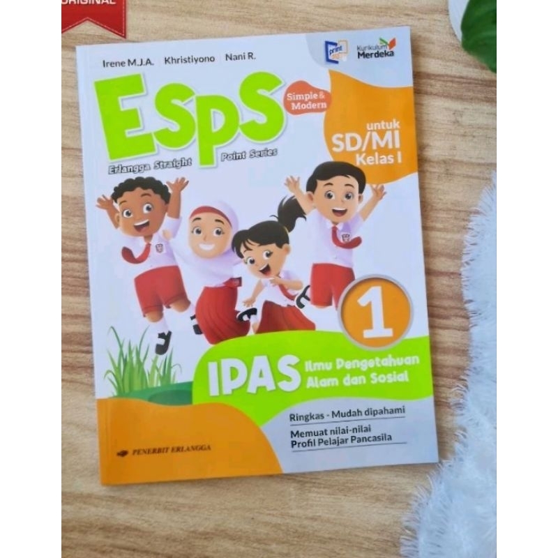 Buku ESPS IPAS kelas 1 SD  penerbit Erlangga