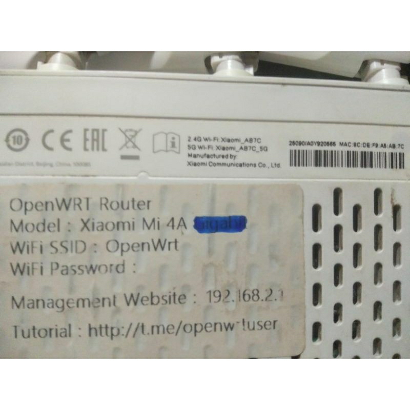 mi router 4A Dual band openwrt