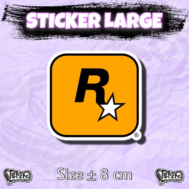 

Sticker Rockstar GTA Large Laptop Helm Tumbler Vinyl Waterproof
