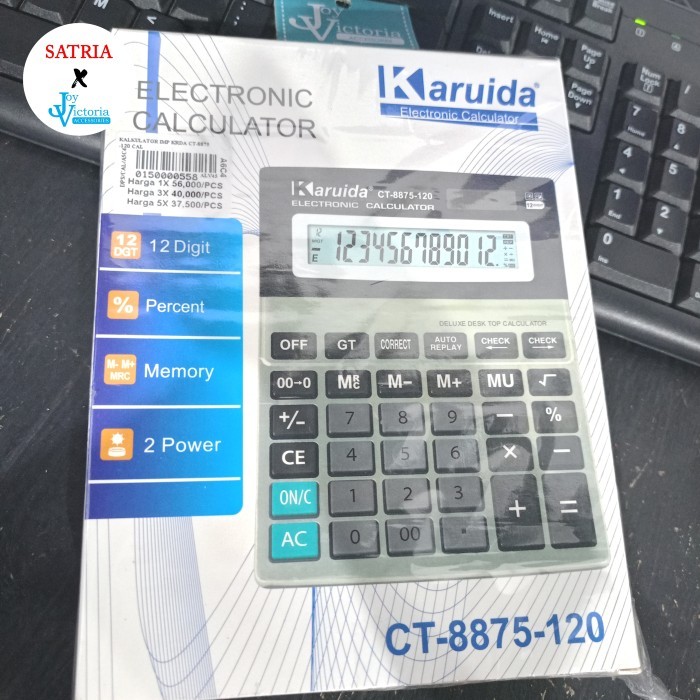 

Kalkulator Imp Krda Ct-8875-120 / Kalkulator 12 Digit / Electonic Calculator
