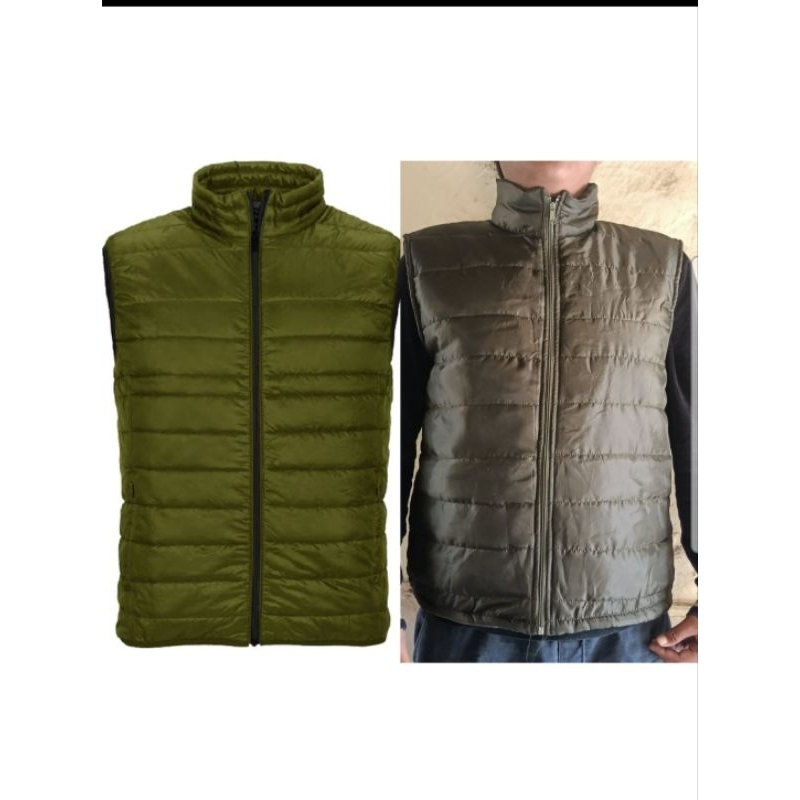 vest hijau army untuk tahan angin