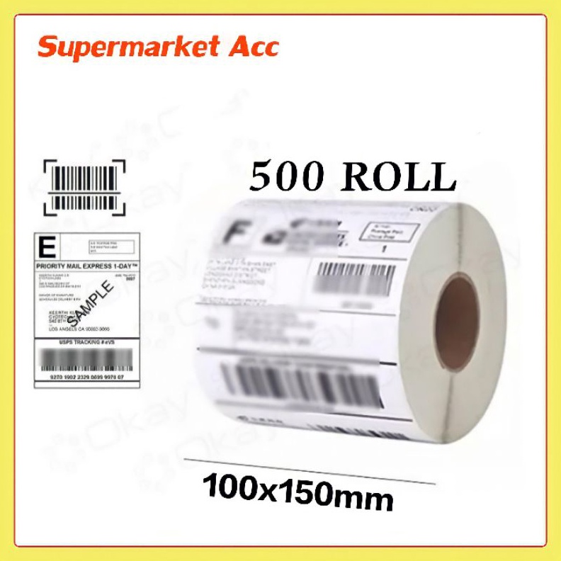 

BIG PROMO Label Thermal Printer Kertas Stiker Ukuran 1x15 mm Isi 5ROLL