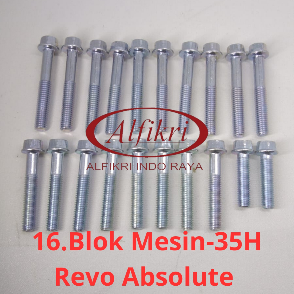 35-16 Blokmesin Revo Absolute 110 Baut Blok mesin Honda Revo Absolute 110 Full Set / Baud Blok mesin