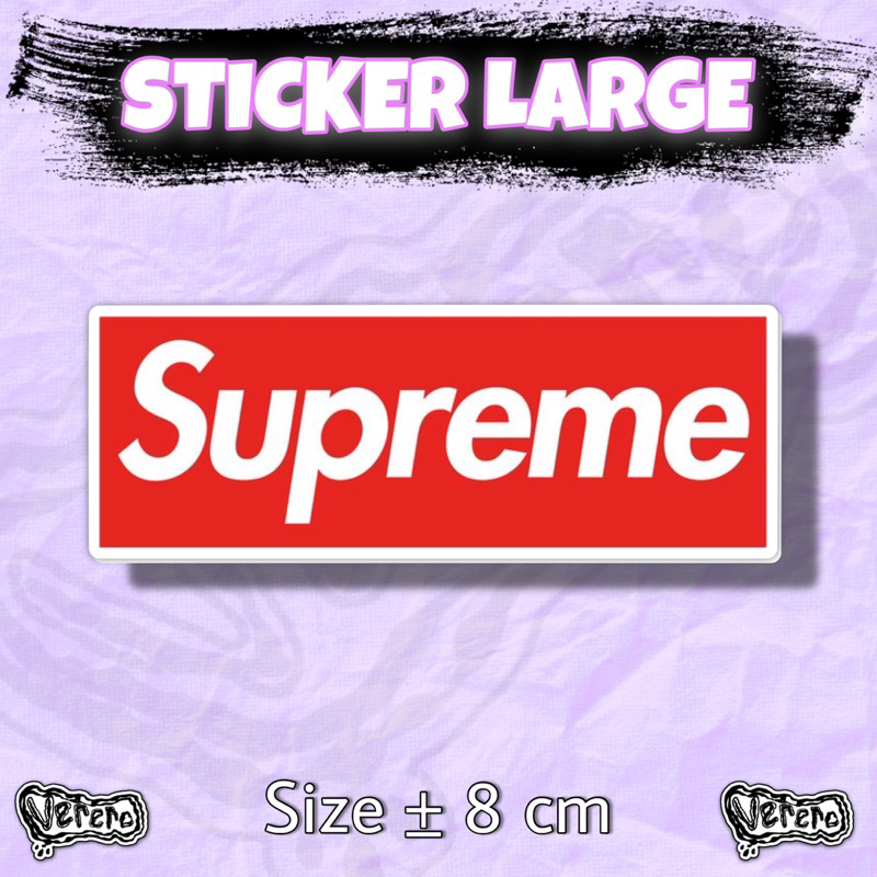 Sticker Supreme Large Laptop Helm Tumbler Vinyl Waterproof