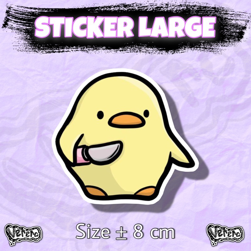 

Sticker Duck Meme Large Laptop Helm Tumbler Vinyl Waterproof