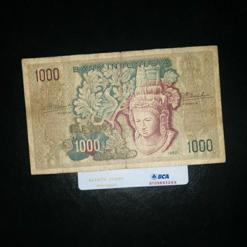 Uang Kuno Seri Budaya Pecahan 1000 Rupiah Replacement (Seri Pengganti) Rare