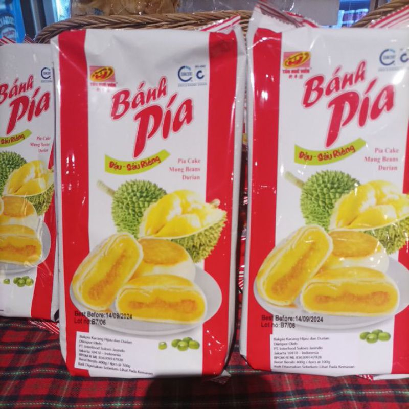 

Tan Hue Vien Pia Durian 400gram/4pcs @100gram