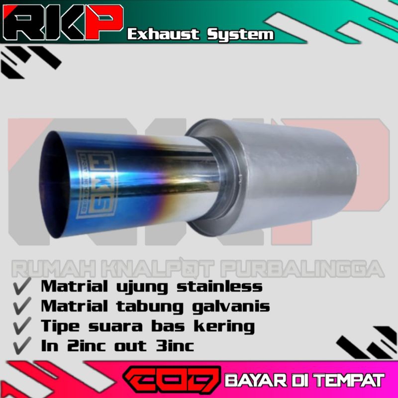 knalpot mobil hks bass kering universal