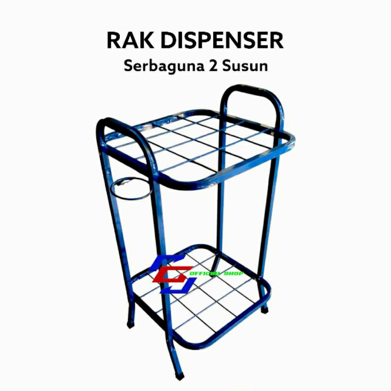 RAK BESI DISPENSER 2 SUSUN SERBAGUNA KAKI DISPENSER GALON MAGIC COM
