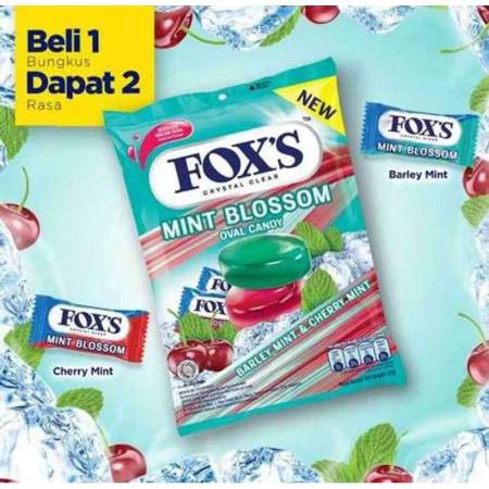 

KESEMPATAN TERBATAS Permen Foxs Mint Blossoms 125gr candy Foxs Fox