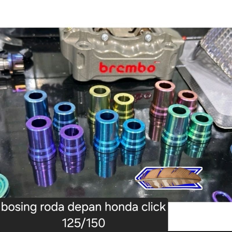 LIVE - BOUSING VELG DEPAN TITANIUM BEAT SCOOPY VARIO ( 1 SET KANAN KIRI ) / ORIGINAL VIETNAM GR5  RE
