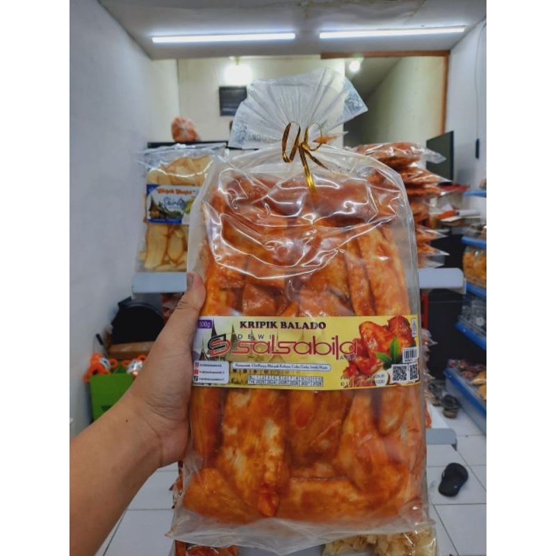 

keripik balado salsabila panjang 500g asli padang