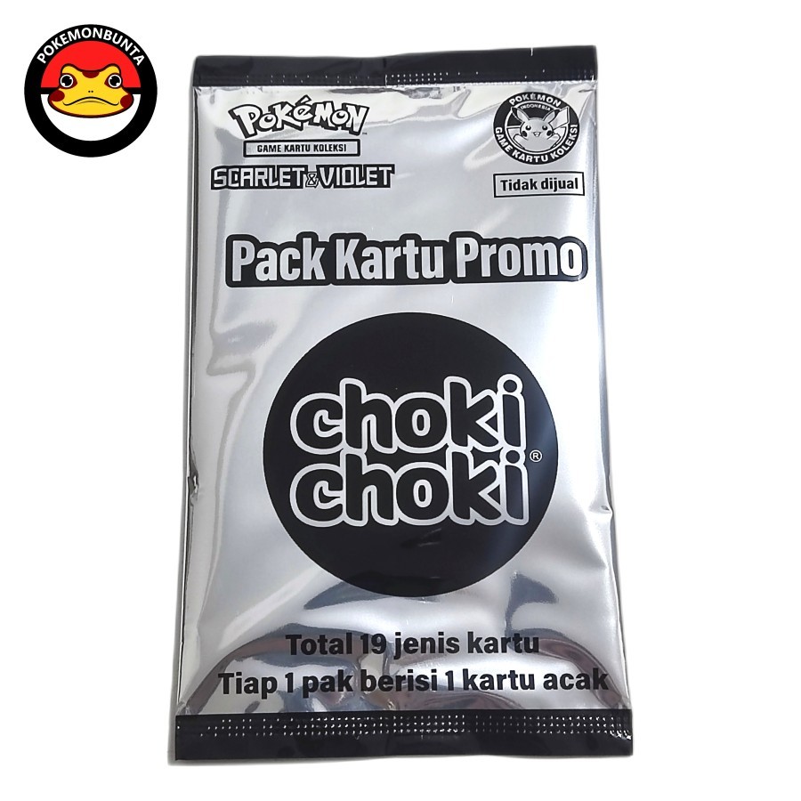 Sealed Kartu Promo CHOKI CHOKI POKEMON - Booster Pack TCG Indonesia
