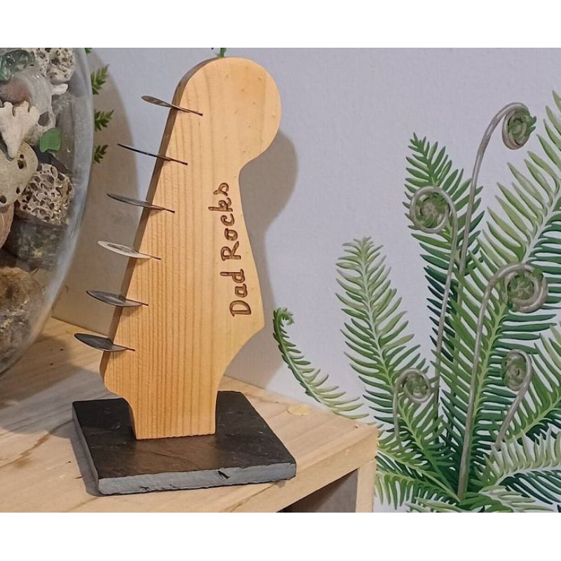 pick holder - pick holder kayu - pick gitar - pick holder gitar - pedal board efek gitar - pick gita