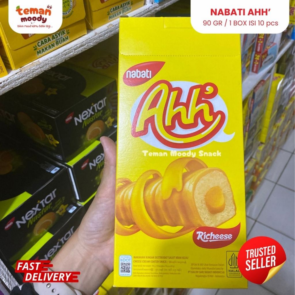 

Richeese Nabati AHH - (HARGA PER BOX isi 10pcs @16gr)