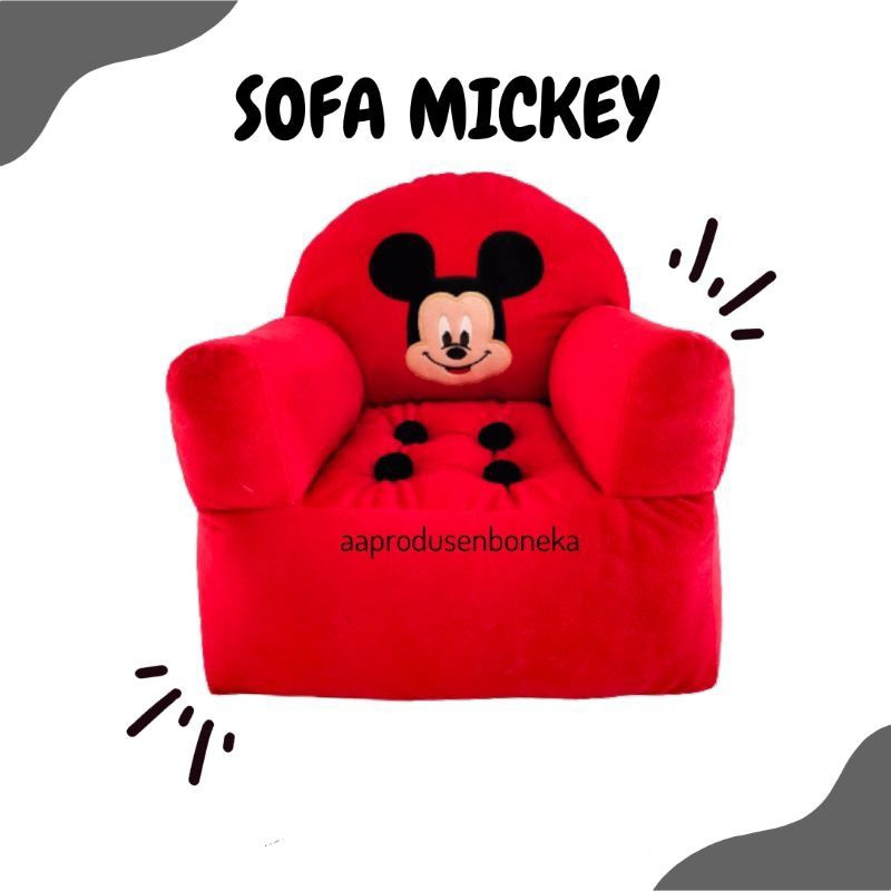 BONEKA SOFA KURSI ANAK KARAKTER ALAS DUDUK ANAK MURAH SNI COCOK UNTUK BALITA DAN ANAK