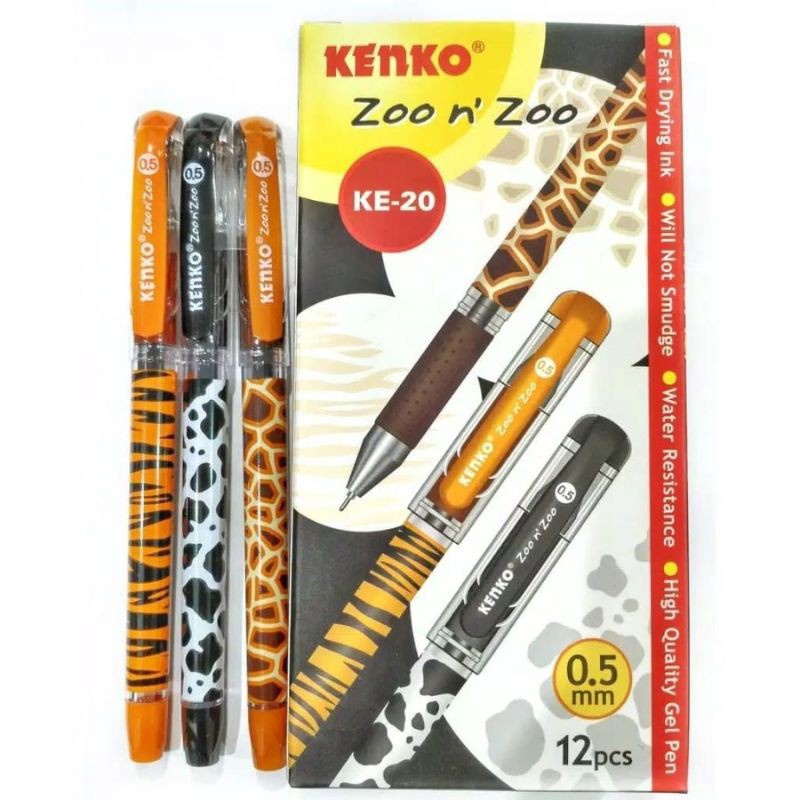 

TOP Pulpen Gel Kenko Zoo n Zoo KE2 5mm