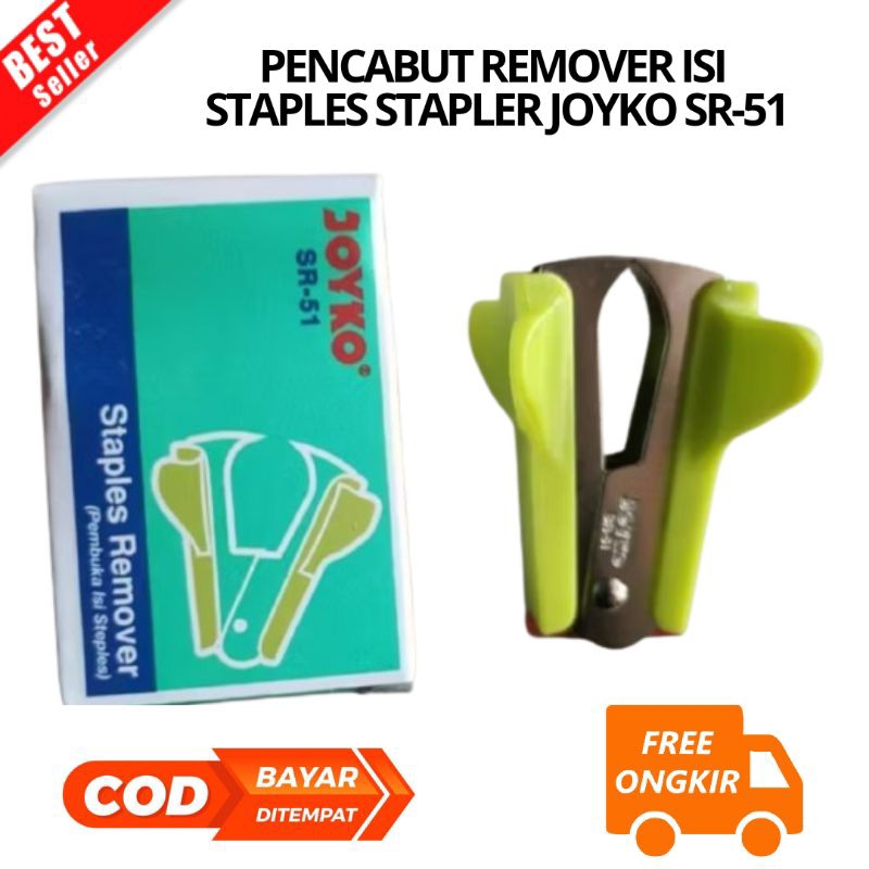 

[JK] BAYAR DI TEMPAT PEMBUKA PENGHAPUS PENCABUT REMOVER ISI STAPLES STAPLER JOYKO SR-51