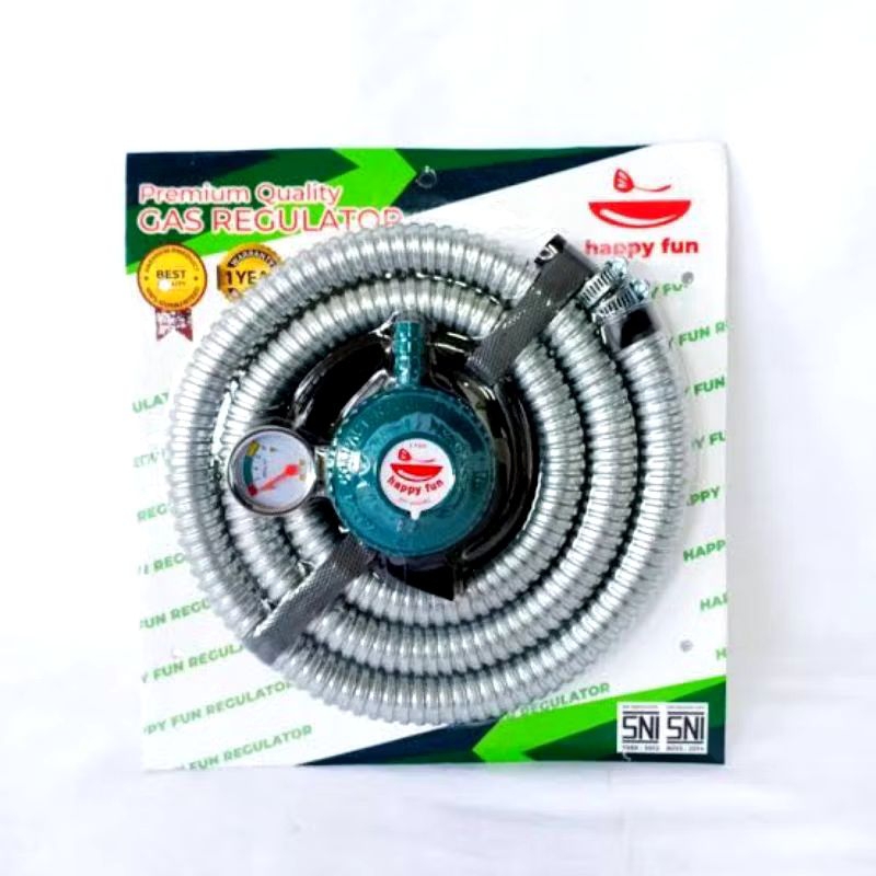 Regulator Kompor Gas LPG / Selang + Regulator Happy Fun SNI /VIPER