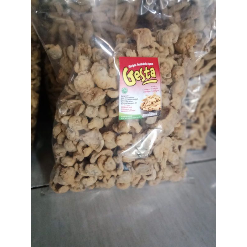 1kg kripik ampela at tembolok ayam